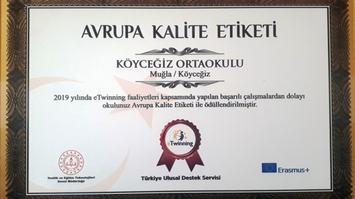 Okulumuz eTwinning Avrupa Kalite Etiketi İle Ödüllendirilmiştir.
